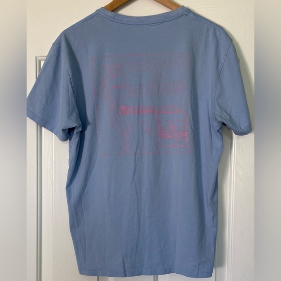 Saturdays NYC x Benny’s Club Graphic T-Shirt Blue Size Large - Rare Collab!! - Picture 10 of 11